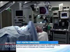 Un profesor roman din SUA a creat un test sangvin care poate prezice riscul de sinucidere