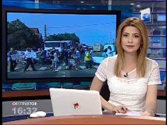 Protest spontan pe trecera de pietoni