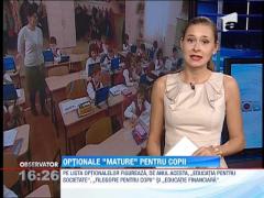 Ministerul Educatiei a suplimentat lista cu disciplinele optionale pentru clasele primare