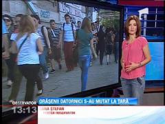 Orasenii datornici s-au mutat la tara