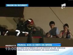 Salvatorii de vieti! El este pompierul care a scos bebelusul din blocul cuprins de flacari din Fundeni