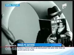 Starul pop Prince, masa pe datorie