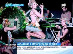 Anna Lesko a castigat, din concerte, 50.000 de euro, in luna august