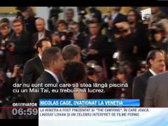 Nicholas Cage, ovationat la Festivalul de la Venetia