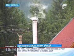 Luna septembrie aduce prima zapada la munte