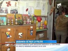 Copii de gradinita, obligati sa invete in sediul Politiei