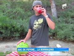 Suc de pepene, la bormasina!