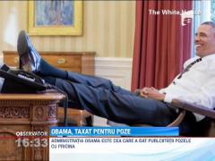 Barak Obama, taxat pentru pozele cu picioarele pe masa
