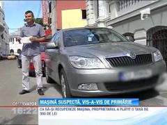 O masina specifica SRI a fost gasita parcata langa primaria din Craiova