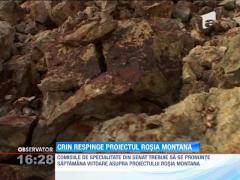 Crin Antonescu respinge proiectul Rosia Montana