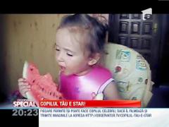 Bebelusii si felia de pepene