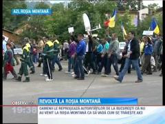 UPDATE! Mineri in strada la Rosia Montana