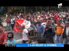 Noi confruntari intre manifestanti si politia din Istanbul