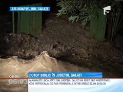 Prapad in judetul Galati. Sase oameni sunt dati disparuti si 17 localitati, inundate