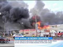Un ansamblu de cladiri din New Jersey, distrus de incendiu