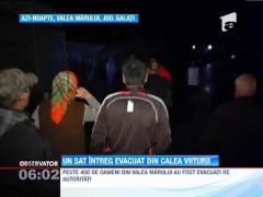 Un sat intreg din judetul Galati, evacuat din calea viiturii
