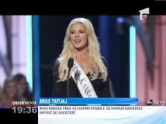 A castigat un concurs de Miss, desi are o buna parte din corp tatuata