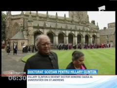 Hillary Clinton a primit titlul de Doctor Honoris Causa