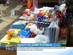 Rechizitele, mai scumpe in ultima zi de vacanta