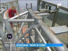 S-a catarat pe o cladire de peste 260 de metri inaltime, cu mainile goale