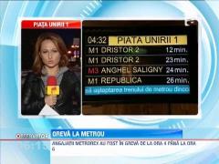 Greva de avertisment la metrou