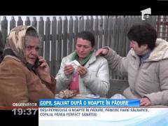 UPDATE / Copilul de 5 ani ratacit intr-o padure din Suceava a fost gasit