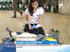 In statiile de metrou din Bucuresti au fost montane defibrilatoare