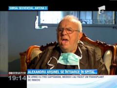 Alexandru Arsinel se intoarce pe patul de spital