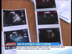 Copiii conceputi in eprubeta se fac pe "spaga", in Romania