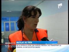 Tractorist mutilat de tren