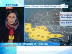 Urmeaza trei zile cu ploi si temperaturi scazute