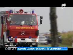 Orasel cu 3.000 de locuitori, evacuat in Germania