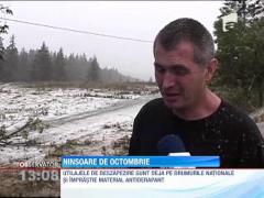 Ninsoare abundenta in zonele montane