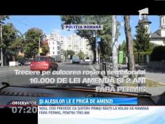 Deputatii se tem de amenzile si sanctiunile din noul Cod Rutier