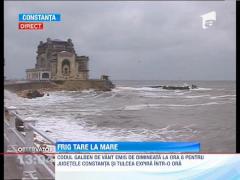 Imagini inedite pe litoral, unde vantul sufla cu putere