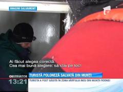 Turista poloneza salvata din muntii Rodnei