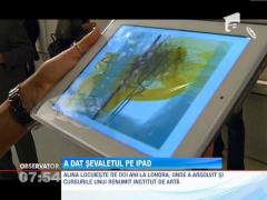 O pictorita romanca a schimbat sevaletul cu iPad-ul
