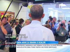 Barack Obama a coborat in strada sa se bata cu republicanii