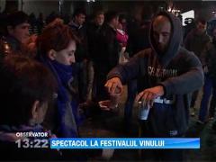 Spectacolul Festivalului Viei si Vinului s-a incheiat cu un foc de artificii