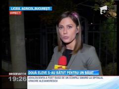 Doua eleve de la un liceu din Capitala s-au luat la bataie pentru un baiat
