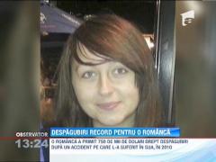 O romanca, despagubita in urma unui accident suferit in Statele Unite