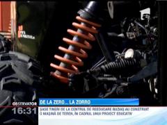 Sase tineri de la centrul de reeducare Buzias au construit o masina de teren
