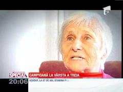 O octogenara a participat la cursa pe tocuri, organizata in Capitala