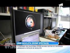 Spectacolul iluminatului rotilor de bicicleta