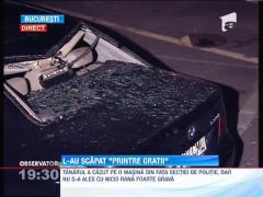 Un infractor a sarit de la etajul 4 al Sectiei 10 din Capitala