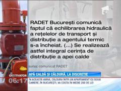 Bucurestenii vor avea apa calda la discretie, chiar si inainte de sosirea gerului
