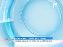 Mircea Radu si Raluca, sotia lui, se pregatesc de botezul fiului lor