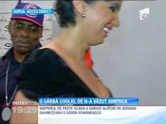 Rapper-ul Coolio a dansat cu foc alaturi de Adriana Bahmuteanu