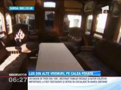 Un vagon de tren fabricat in 1881, restaurat si repus in circulatie