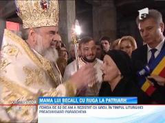 Mama lui Gigi Becali s-a rugat de Patriarhul Bisericii Ortodoxe sa-i ajute fiul